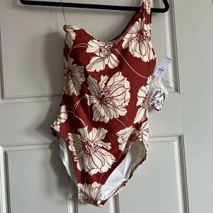 Gap one shoulder one piece swimsuit
